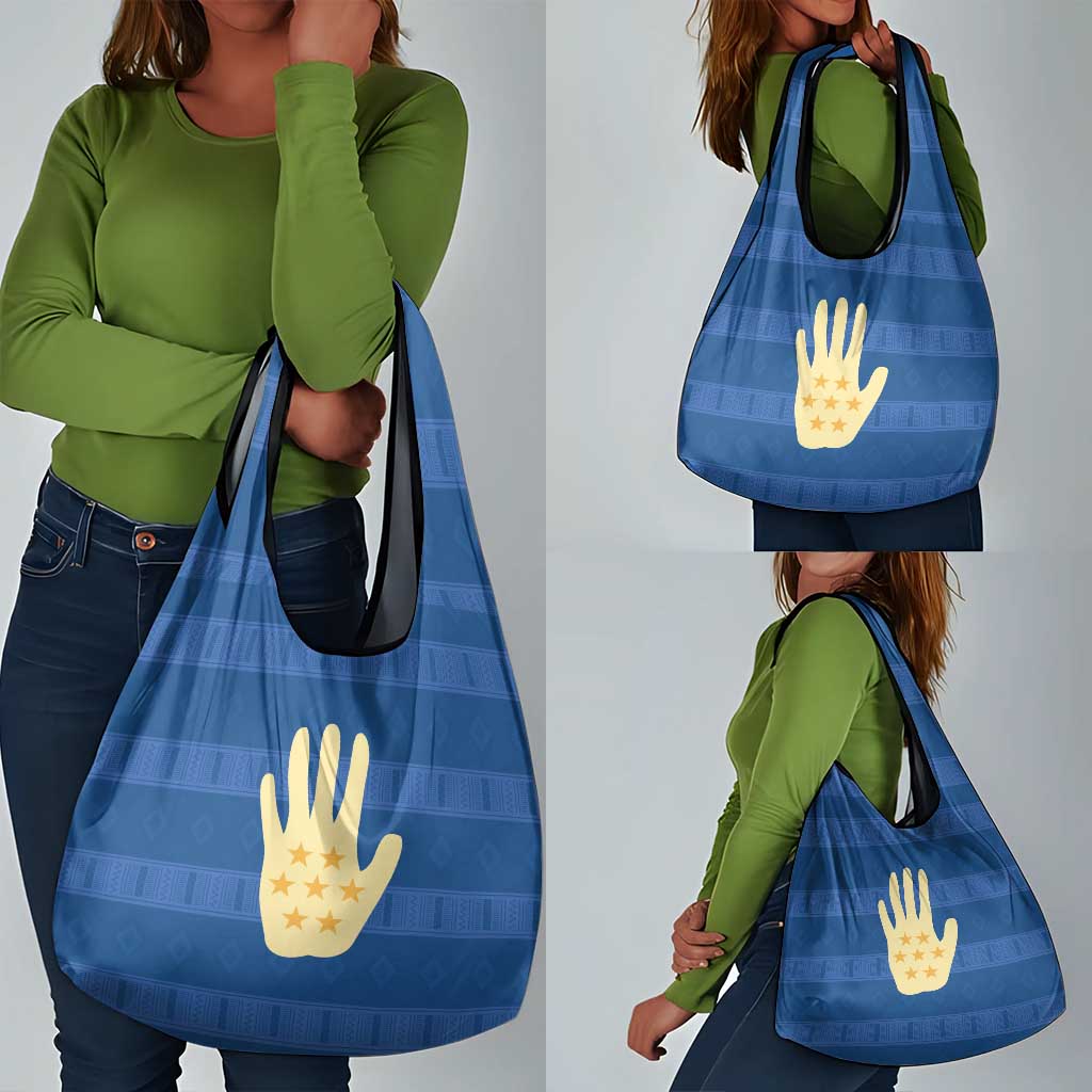 Kingdom of Loango Grocery Bag African Pattern Flag Stylized