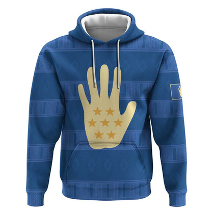 Kingdom of Loango Hoodie African Pattern Flag Stylized