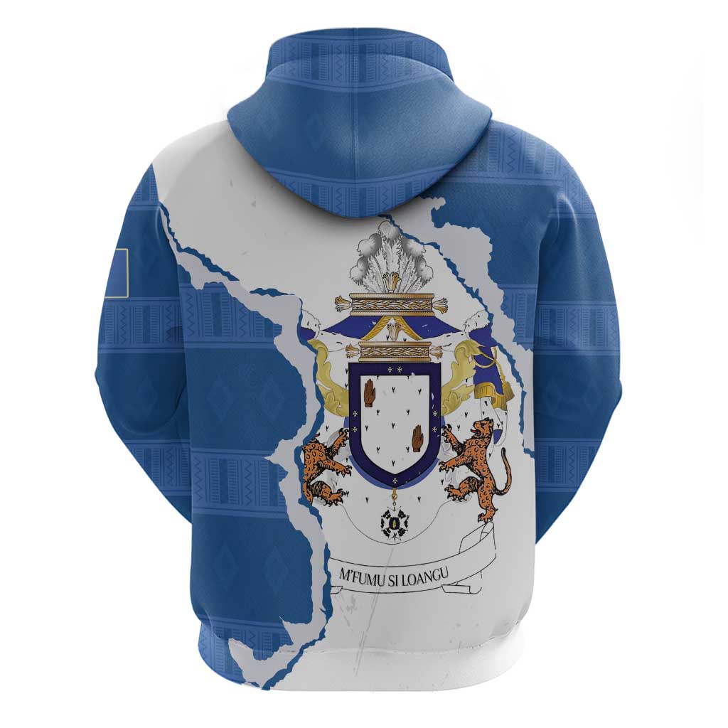 Kingdom of Loango Hoodie African Pattern Flag Stylized