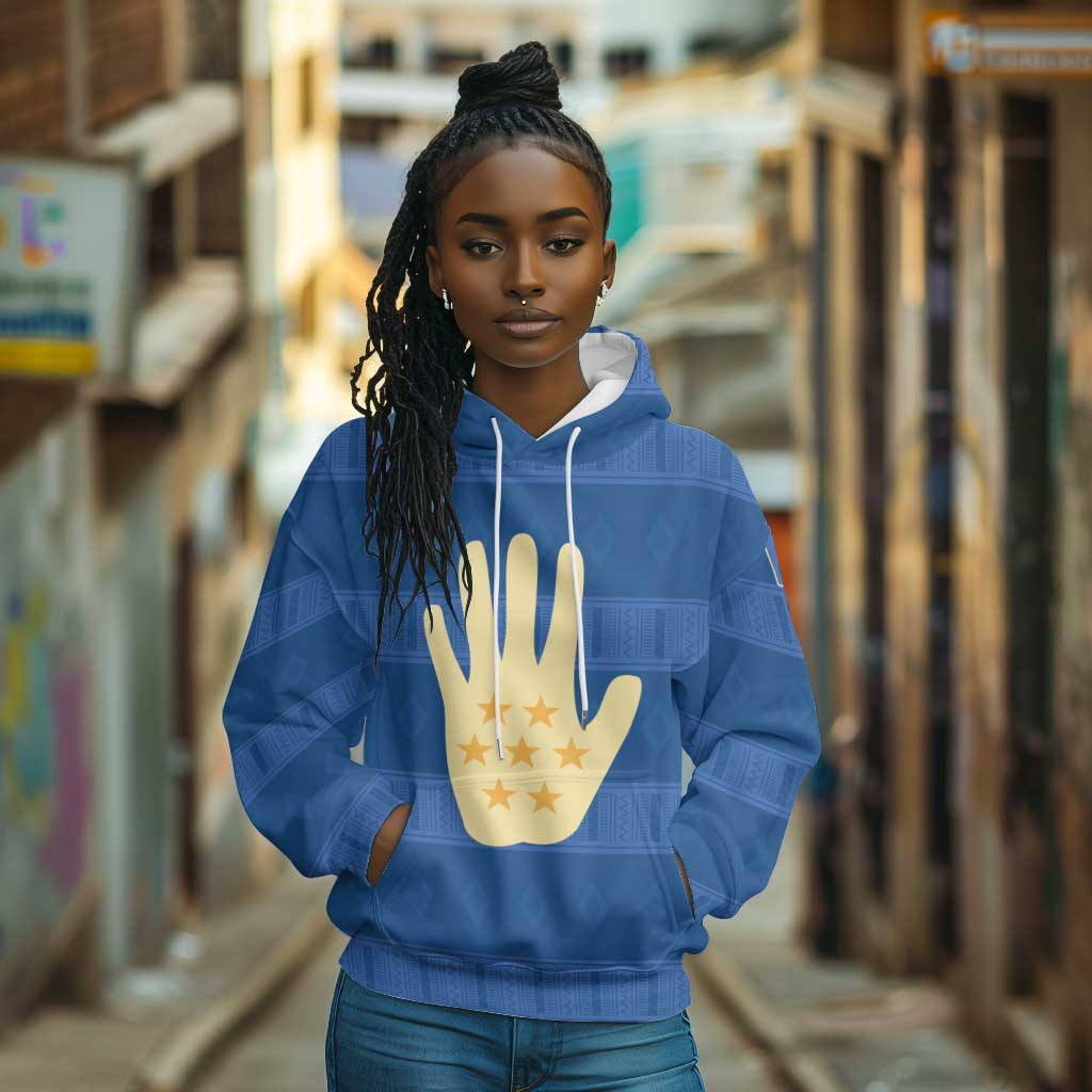 Kingdom of Loango Hoodie African Pattern Flag Stylized