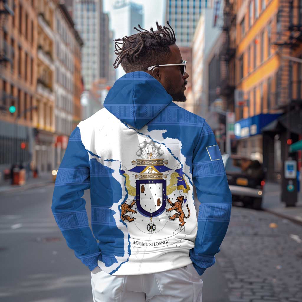 Kingdom of Loango Hoodie African Pattern Flag Stylized