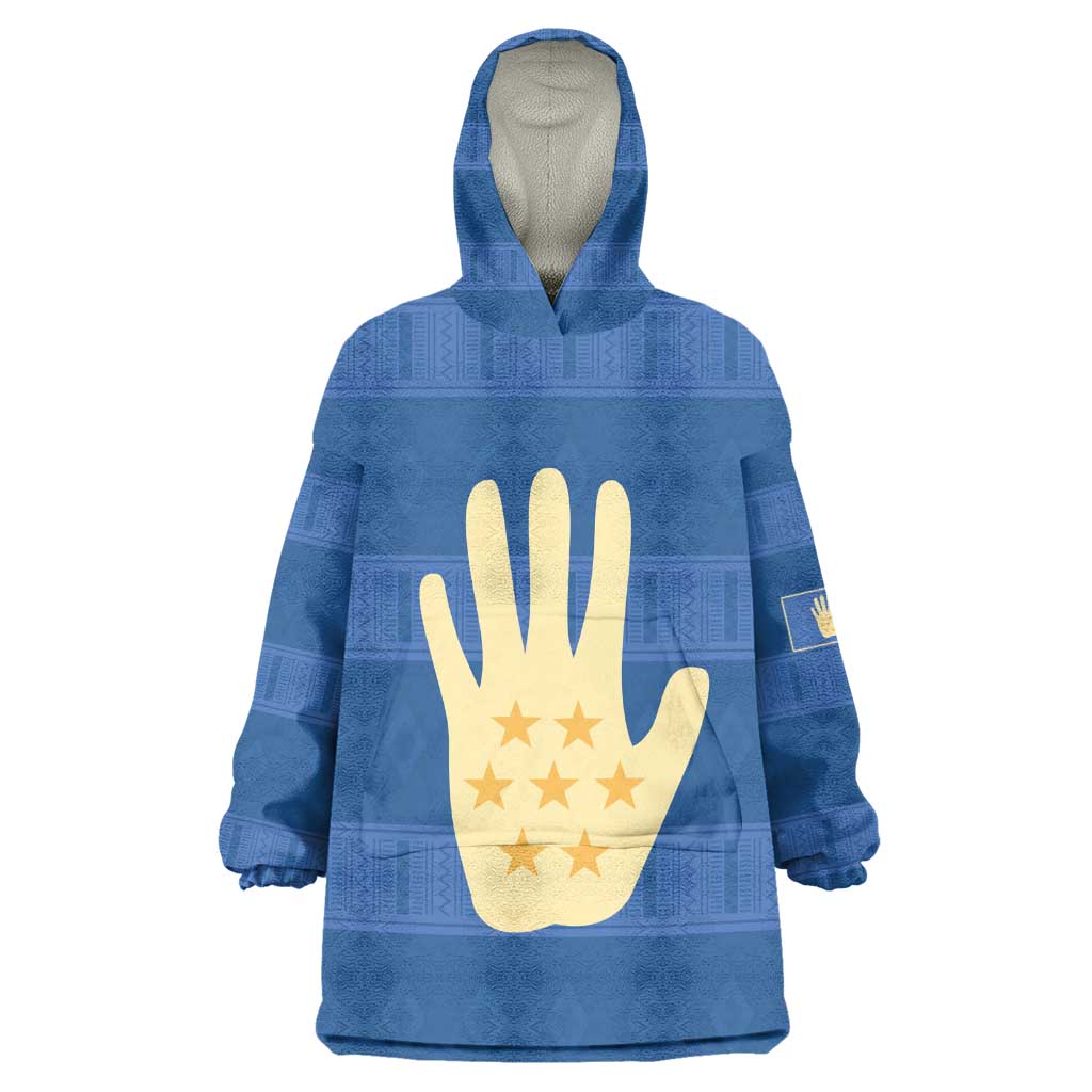 Kingdom of Loango Kid Wearable Blanket Hoodie African Pattern Flag Stylized