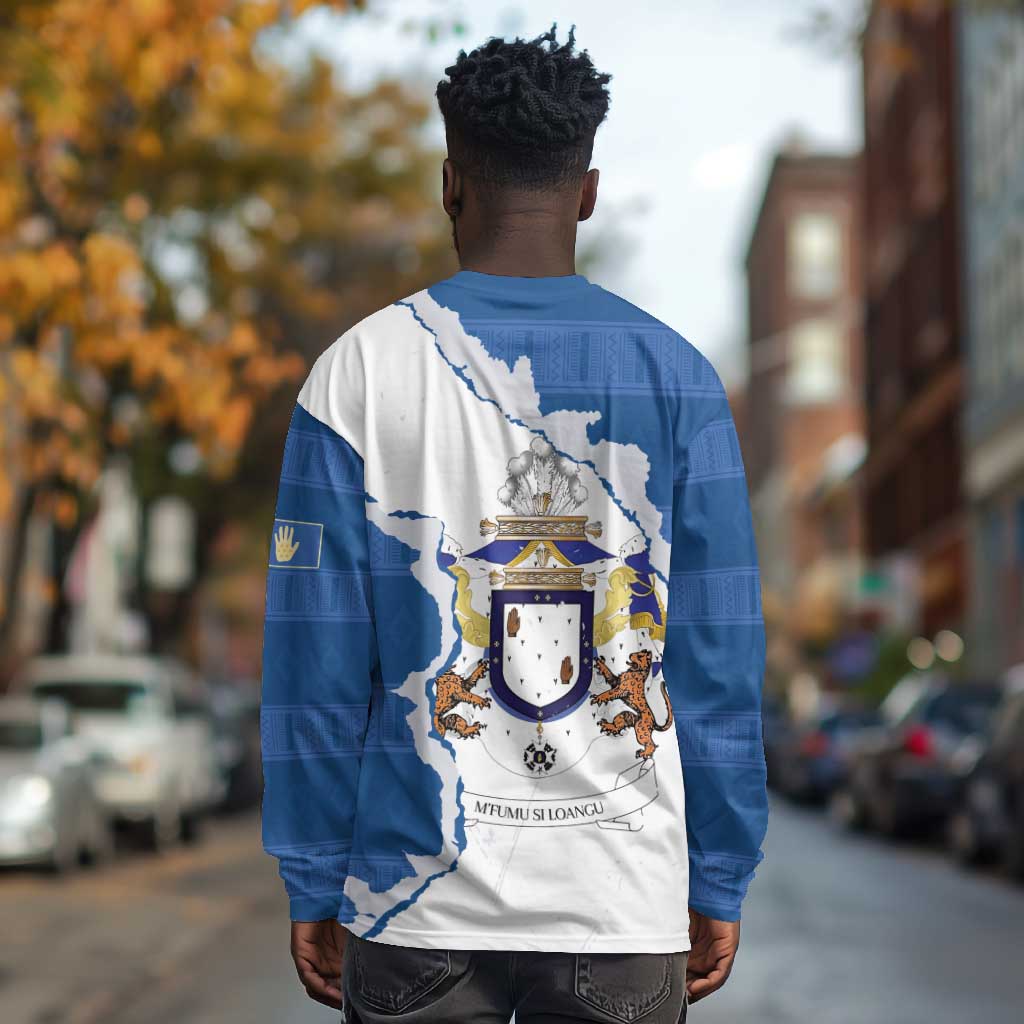 Kingdom of Loango Long Sleeve Shirt African Pattern Flag Stylized