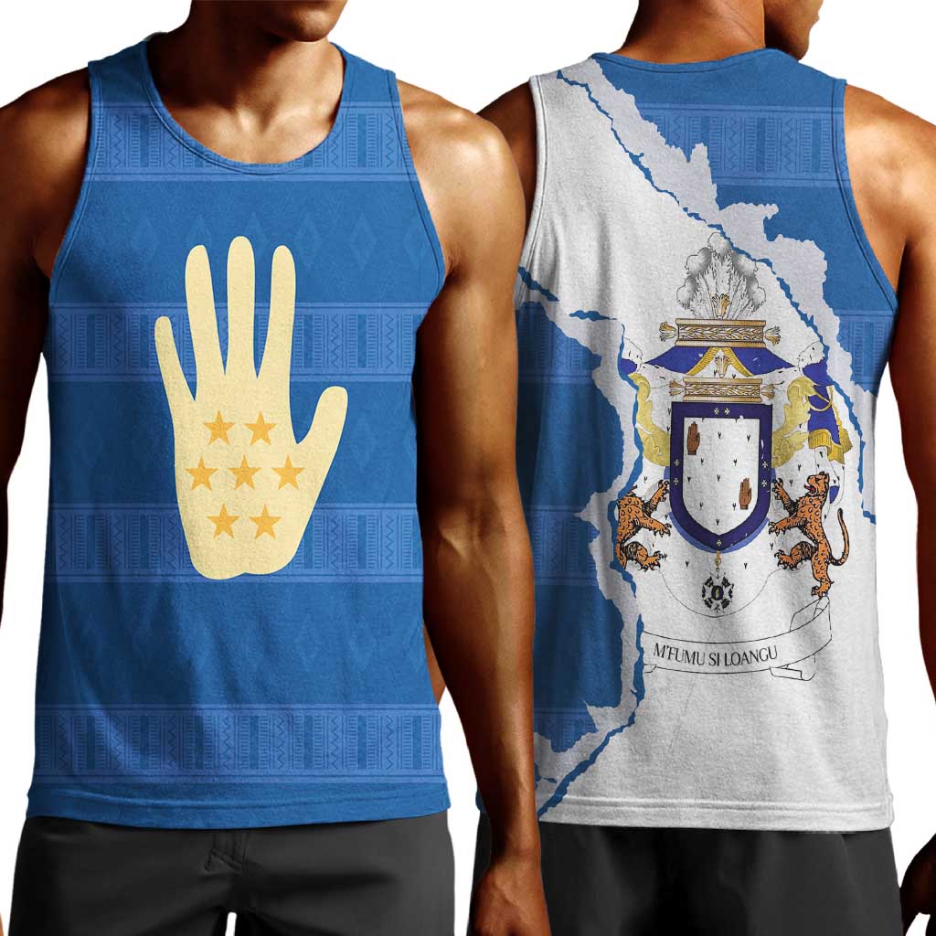 Kingdom of Loango Men Tank Top African Pattern Flag Stylized