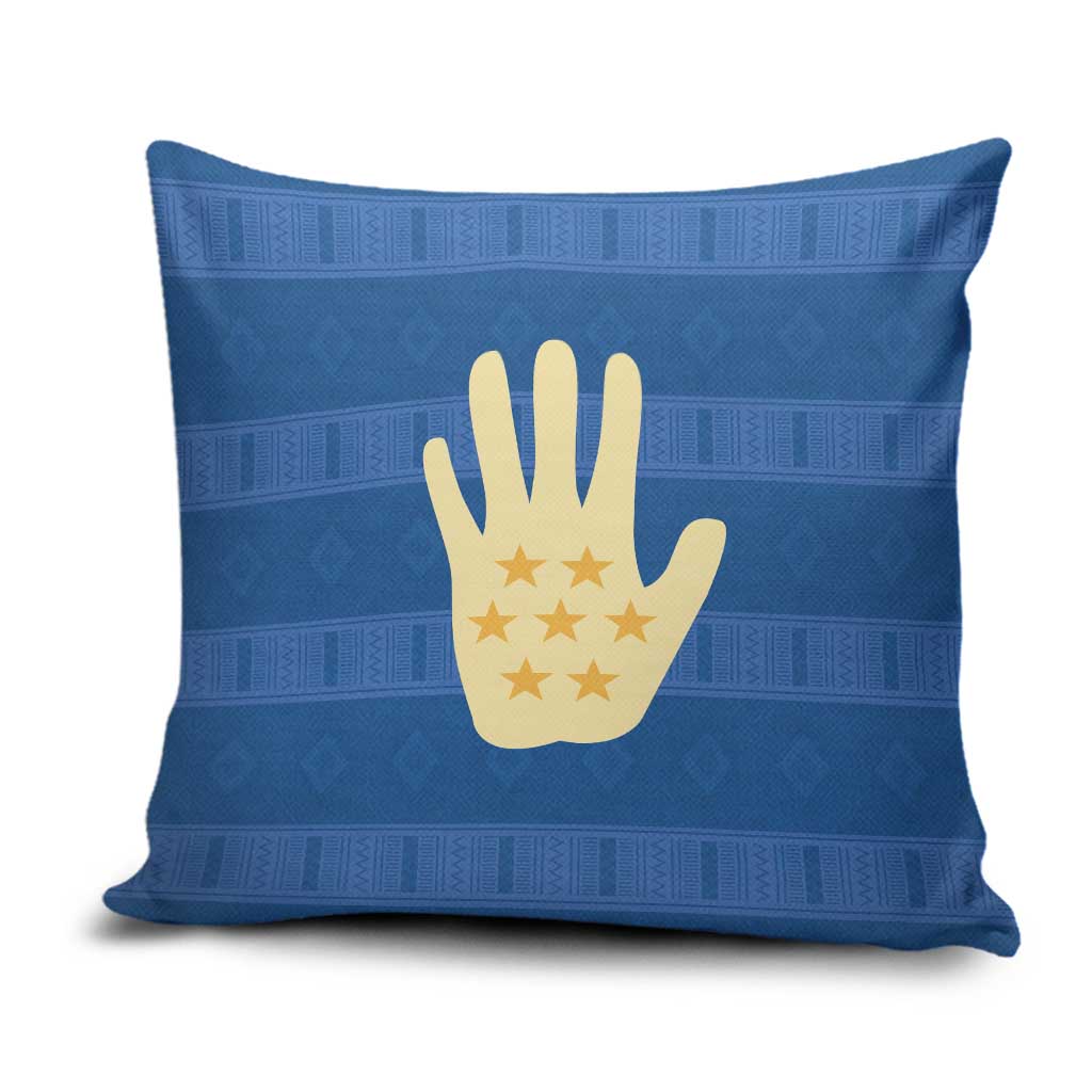 Kingdom of Loango Pillow Cover African Pattern Flag Stylized