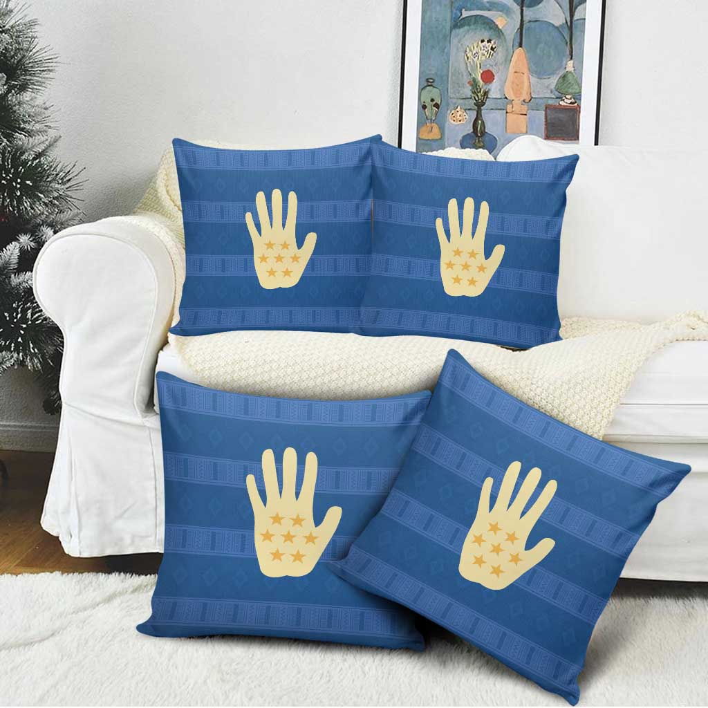 Kingdom of Loango Pillow Cover African Pattern Flag Stylized