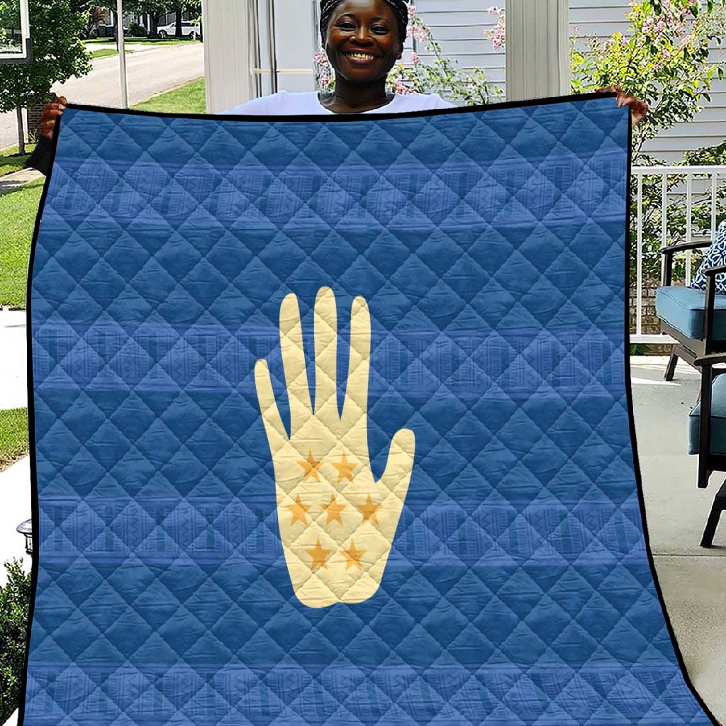 Kingdom of Loango Quilt African Pattern Flag Stylized