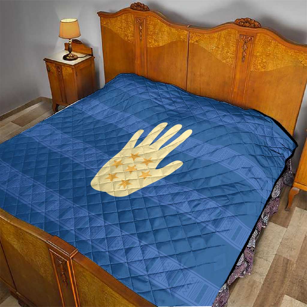 Kingdom of Loango Quilt African Pattern Flag Stylized