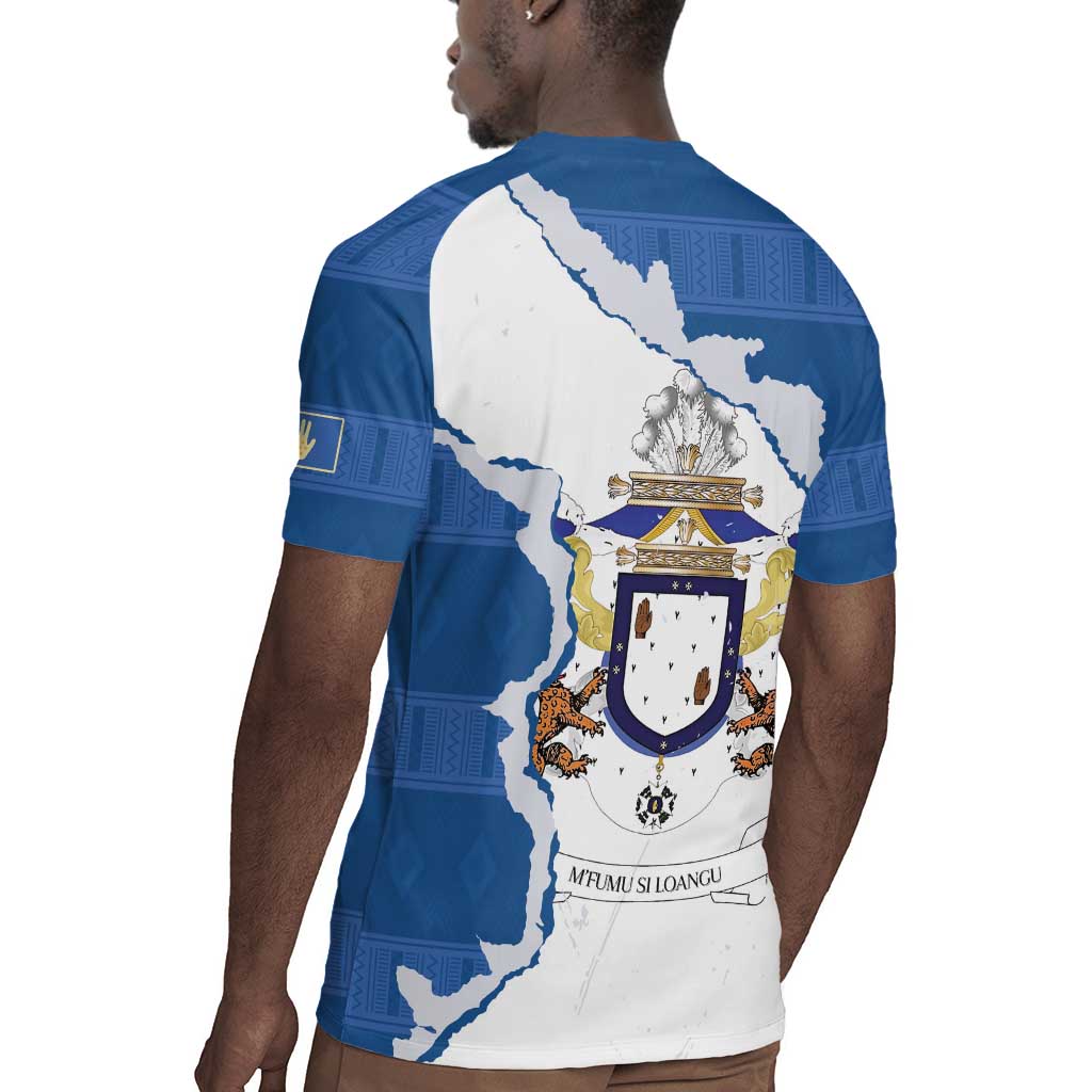 Kingdom of Loango Rugby Jersey African Pattern Flag Stylized