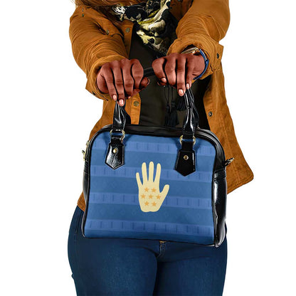 Kingdom of Loango Shoulder Handbag African Pattern Flag Stylized
