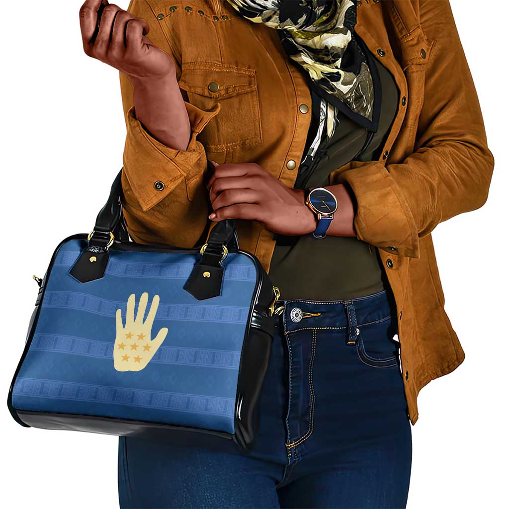 Kingdom of Loango Shoulder Handbag African Pattern Flag Stylized
