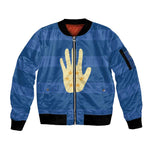 Kingdom of Loango Sleeve Zip Bomber Jacket African Pattern Flag Stylized