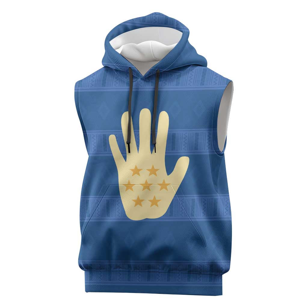 Kingdom of Loango Sleeveless Hoodie African Pattern Flag Stylized