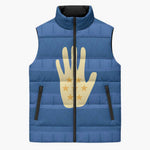 Kingdom of Loango Sleeveless Puffer Jacket African Pattern Flag Stylized