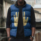 Kingdom of Loango Sleeveless Puffer Jacket African Pattern Flag Stylized