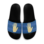Kingdom of Loango Slide Sandals African Pattern Flag Stylized
