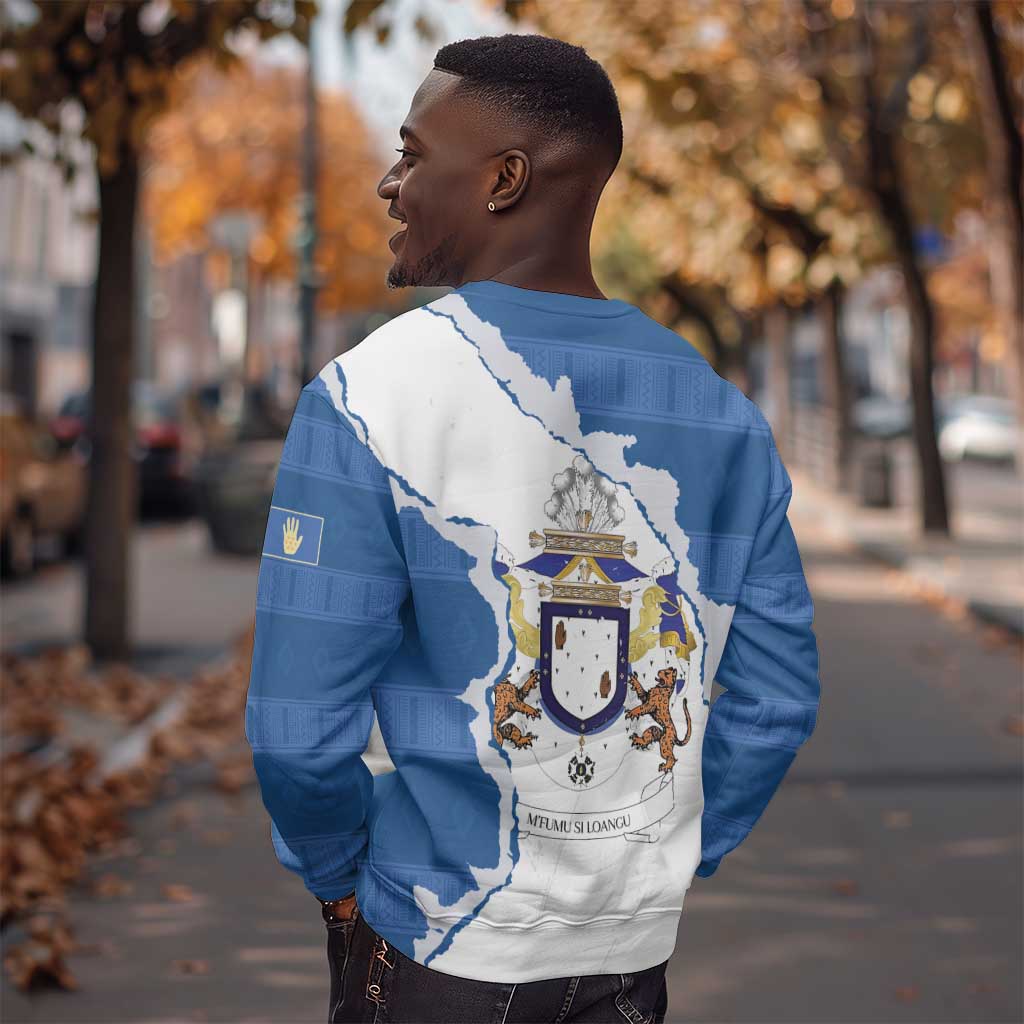 Kingdom of Loango Sweatshirt African Pattern Flag Stylized