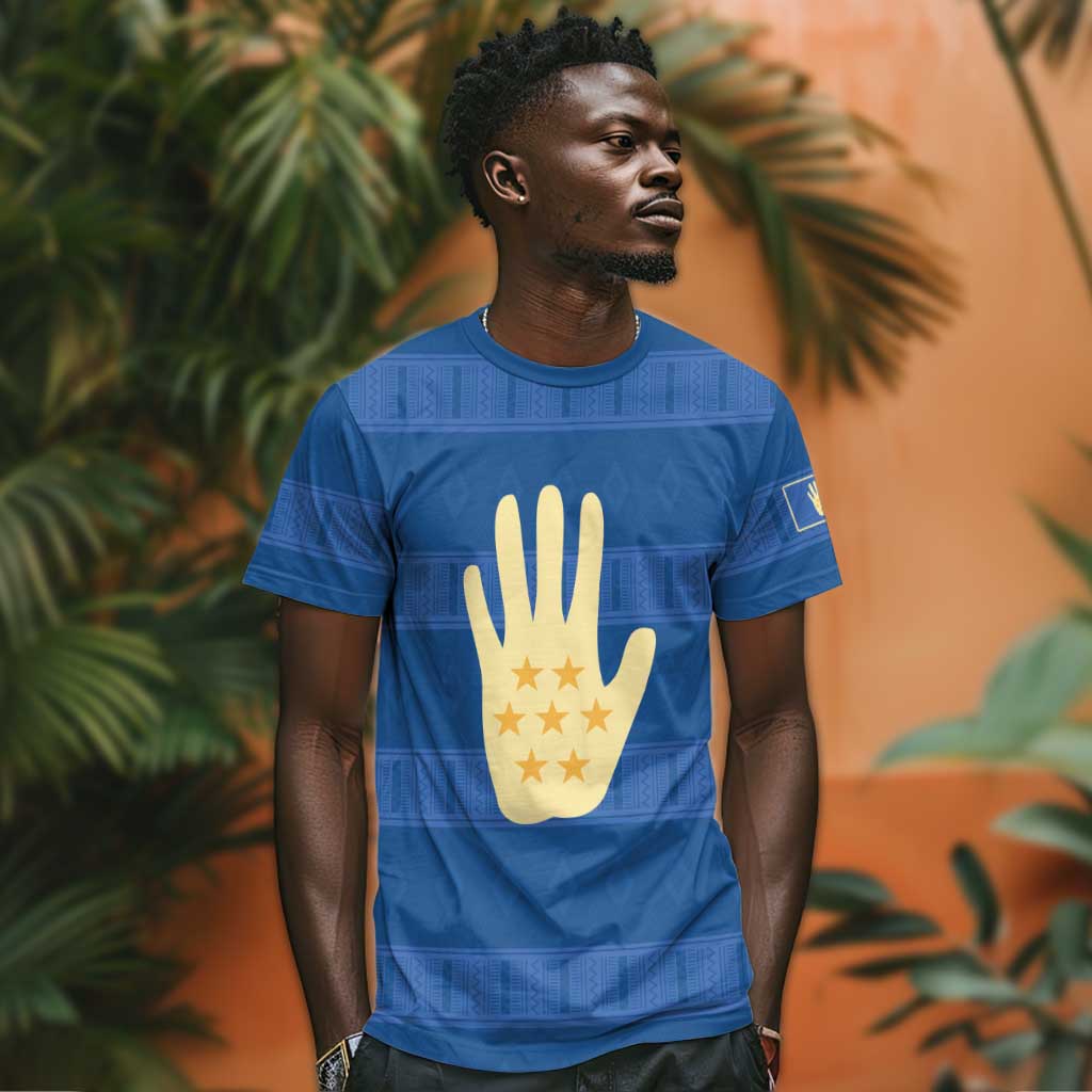 Kingdom of Loango T shirt African Pattern Flag Stylized