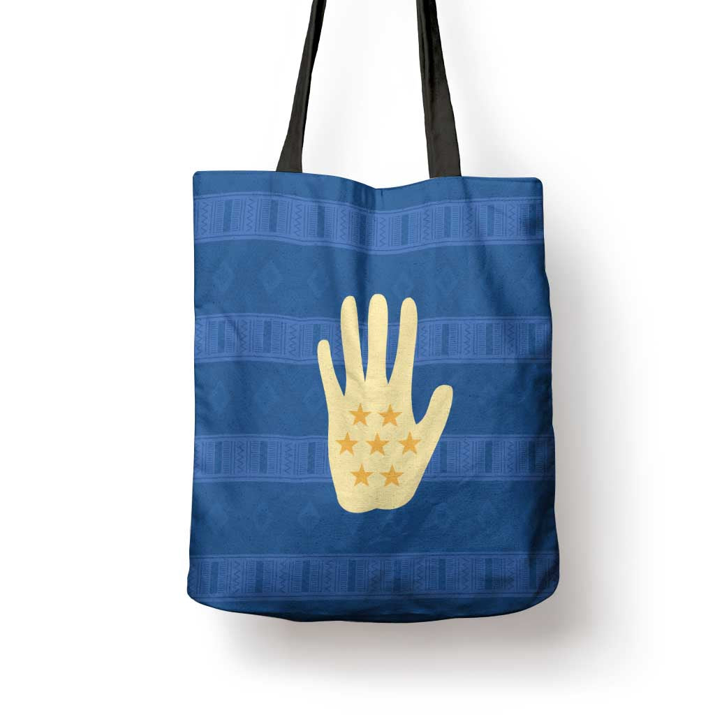 Kingdom of Loango Tote Bag African Pattern Flag Stylized