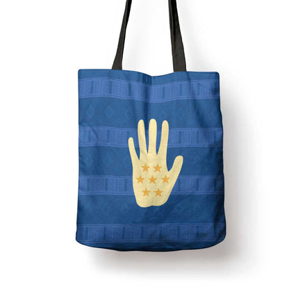 Kingdom of Loango Tote Bag African Pattern Flag Stylized