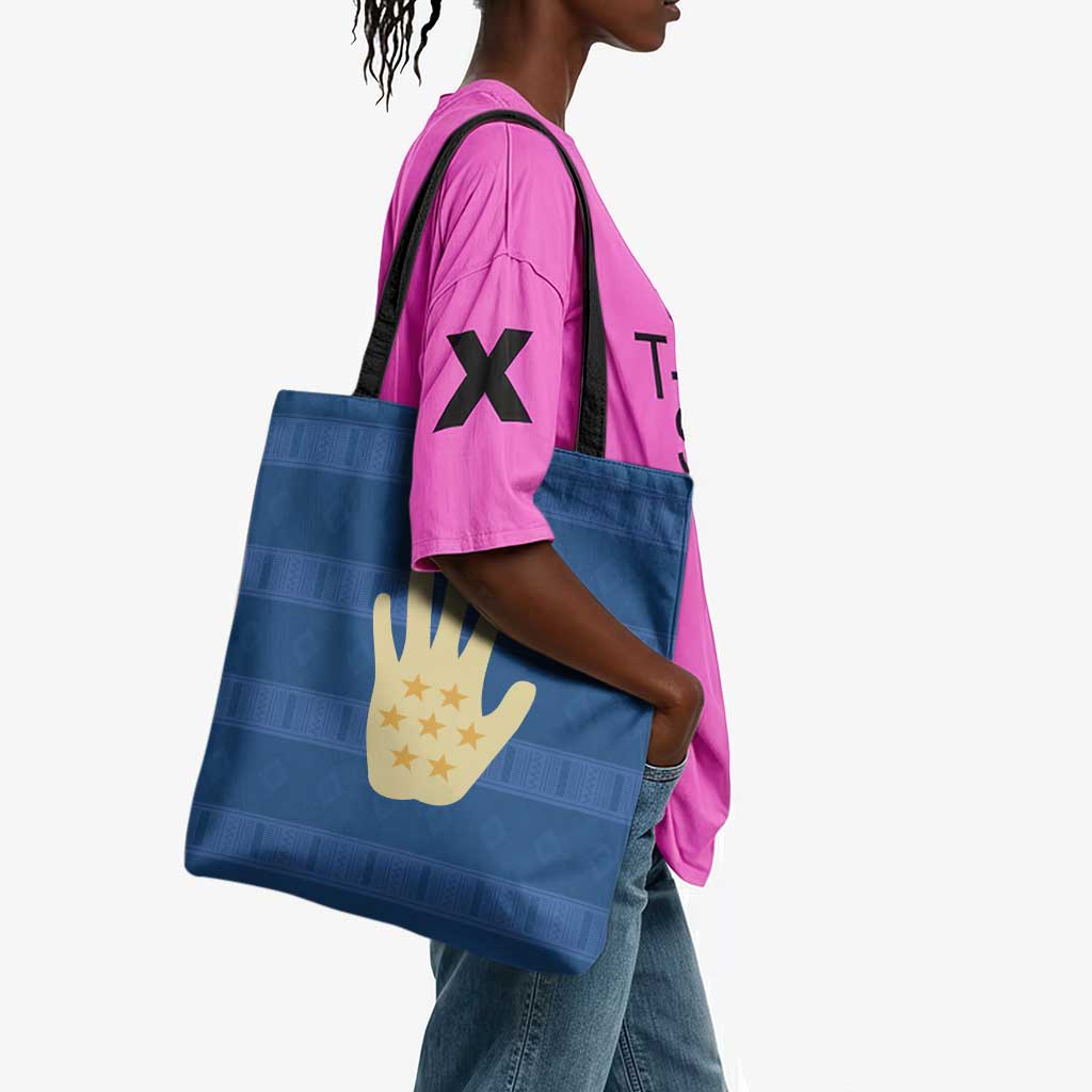 Kingdom of Loango Tote Bag African Pattern Flag Stylized