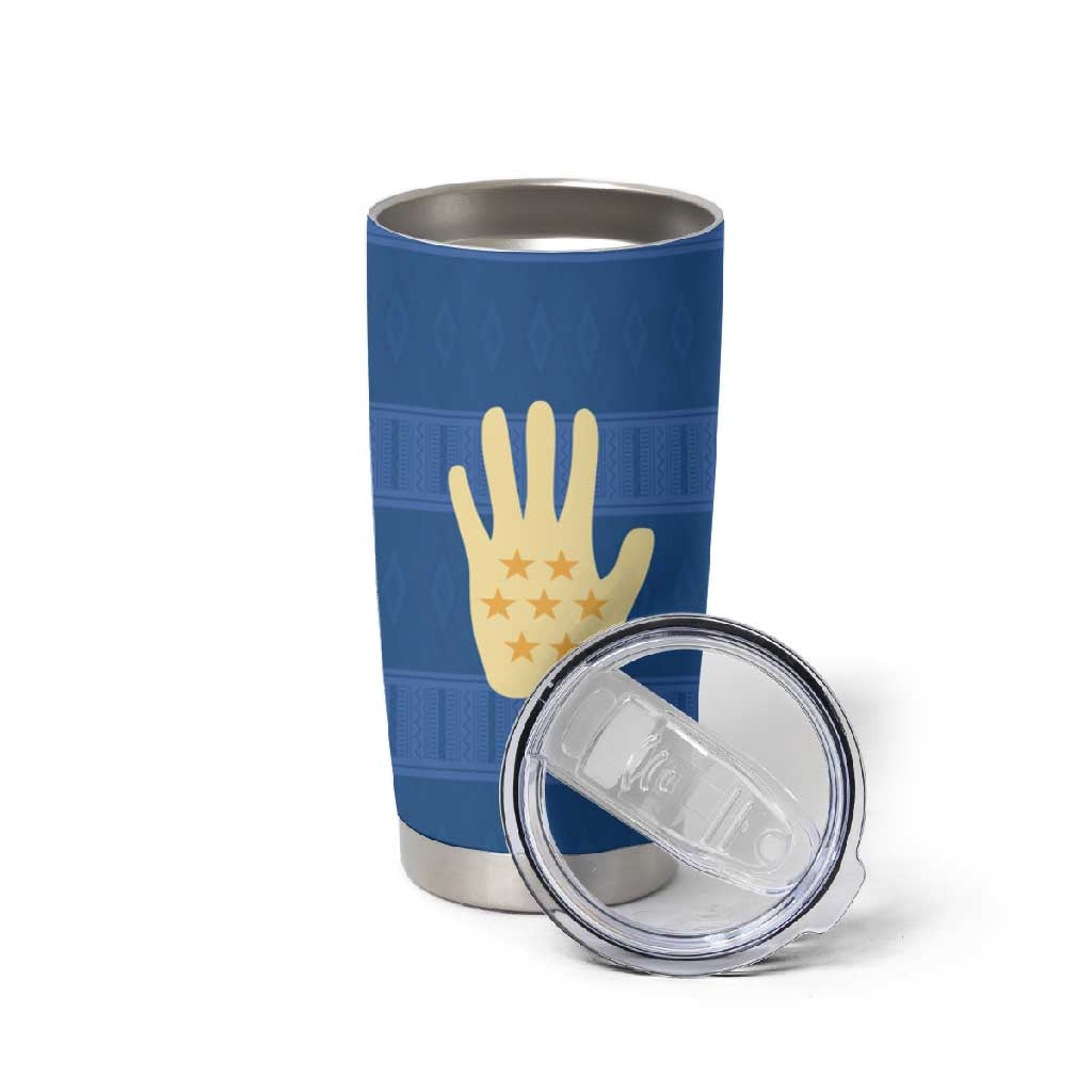 Kingdom of Loango Tumbler Cup African Pattern Flag Stylized