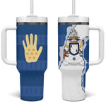 Kingdom of Loango Tumbler With Handle African Pattern Flag Stylized