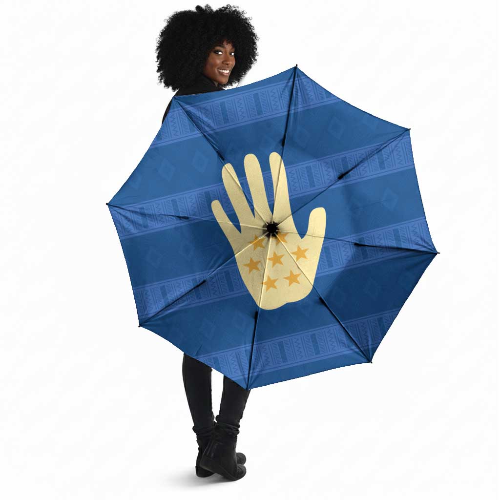 Kingdom of Loango Umbrella African Pattern Flag Stylized