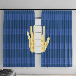 Kingdom of Loango Window Curtain African Pattern Flag Stylized