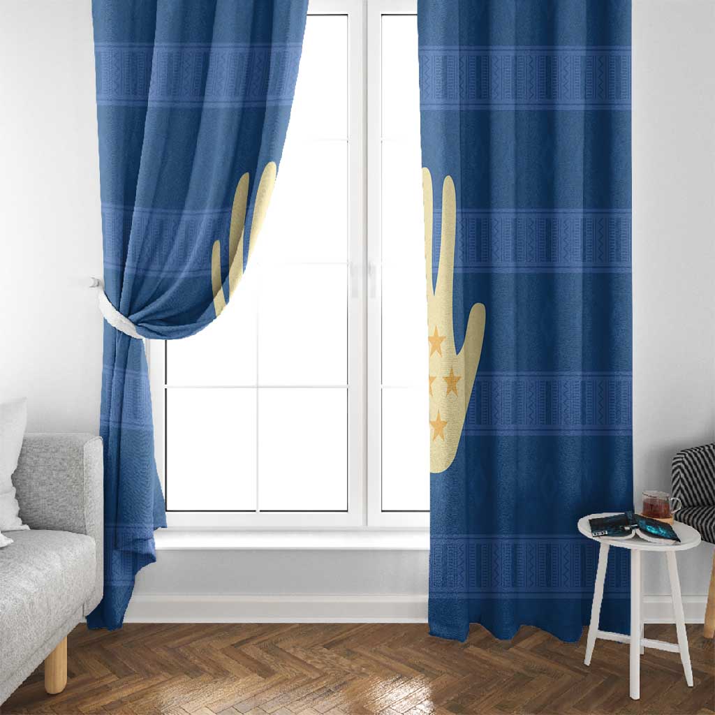 Kingdom of Loango Window Curtain African Pattern Flag Stylized