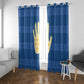 Kingdom of Loango Window Curtain African Pattern Flag Stylized