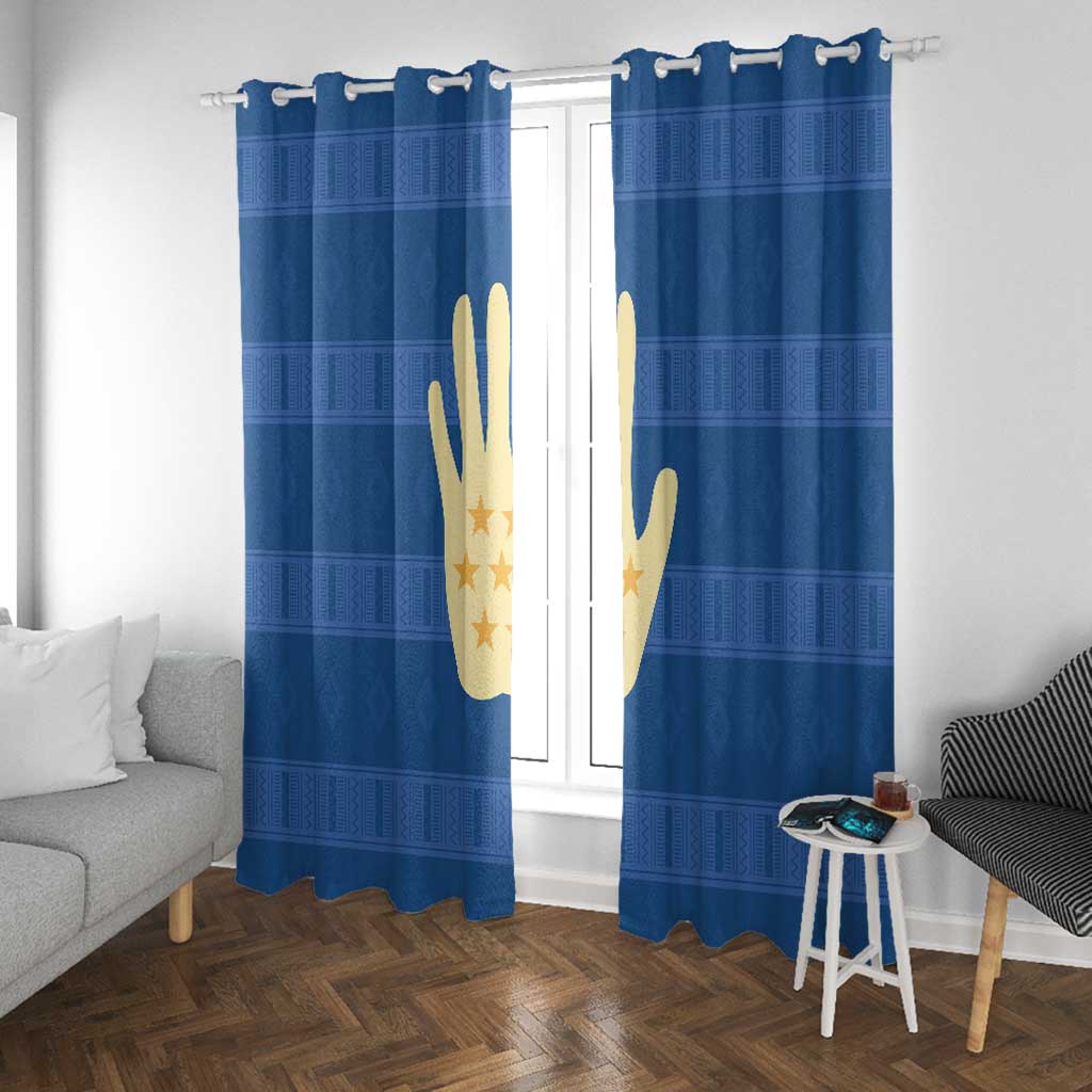 Kingdom of Loango Window Curtain African Pattern Flag Stylized