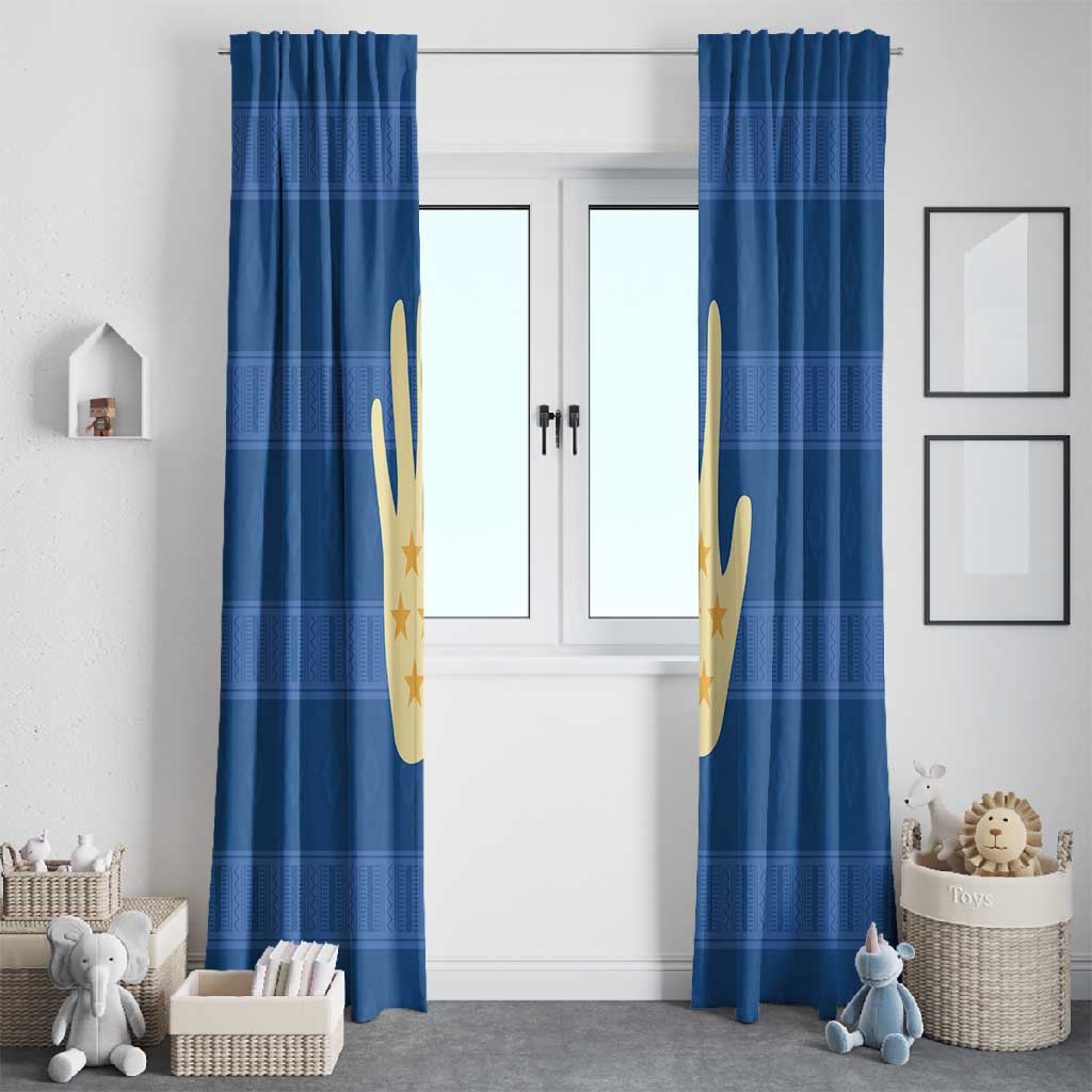 Kingdom of Loango Window Curtain African Pattern Flag Stylized