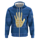 Kingdom of Loango Zip Hoodie African Pattern Flag Stylized