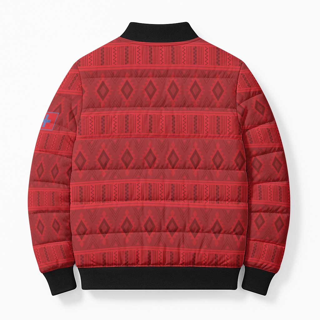 Kingdom of Ndongo Bomber Puffer Jacket Utuminu ua Ngola