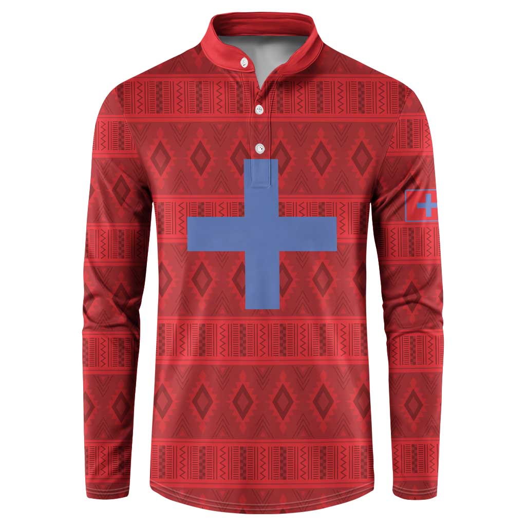 Kingdom of Ndongo Button Sweatshirt Utuminu ua Ngola