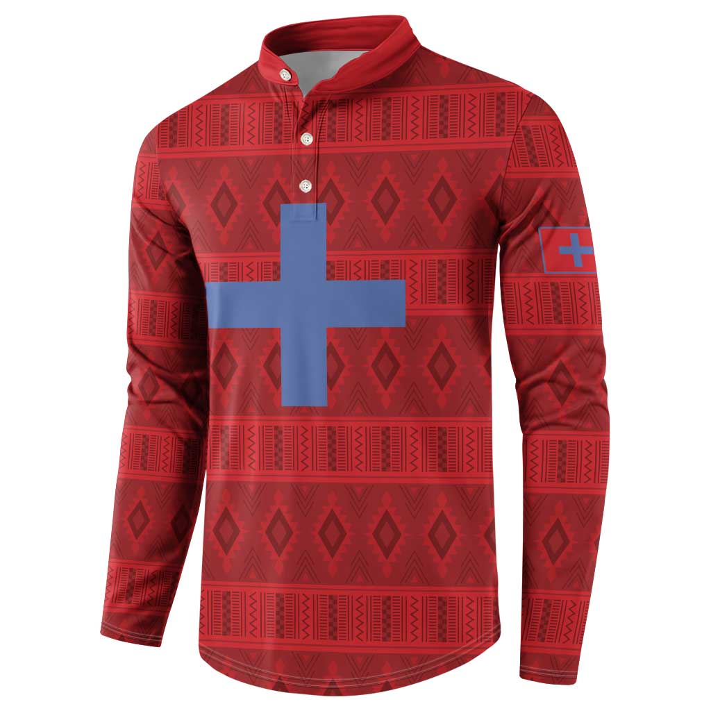 Kingdom of Ndongo Button Sweatshirt Utuminu ua Ngola