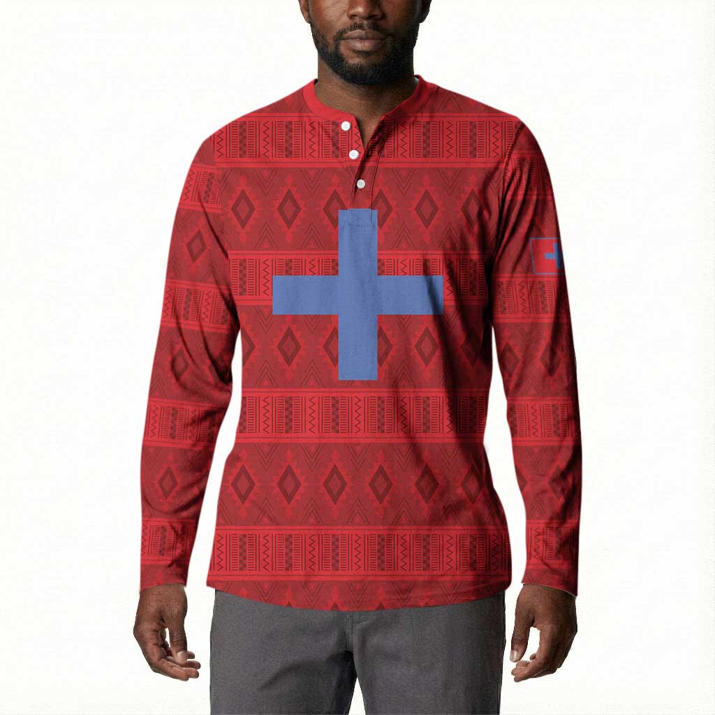 Kingdom of Ndongo Button Sweatshirt Utuminu ua Ngola