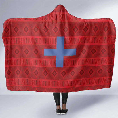 Kingdom of Ndongo Hooded Blanket Utuminu ua Ngola