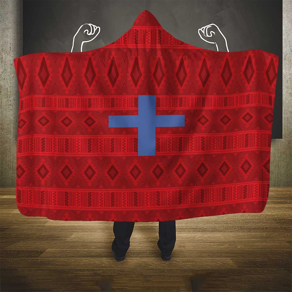 Kingdom of Ndongo Hooded Blanket Utuminu ua Ngola