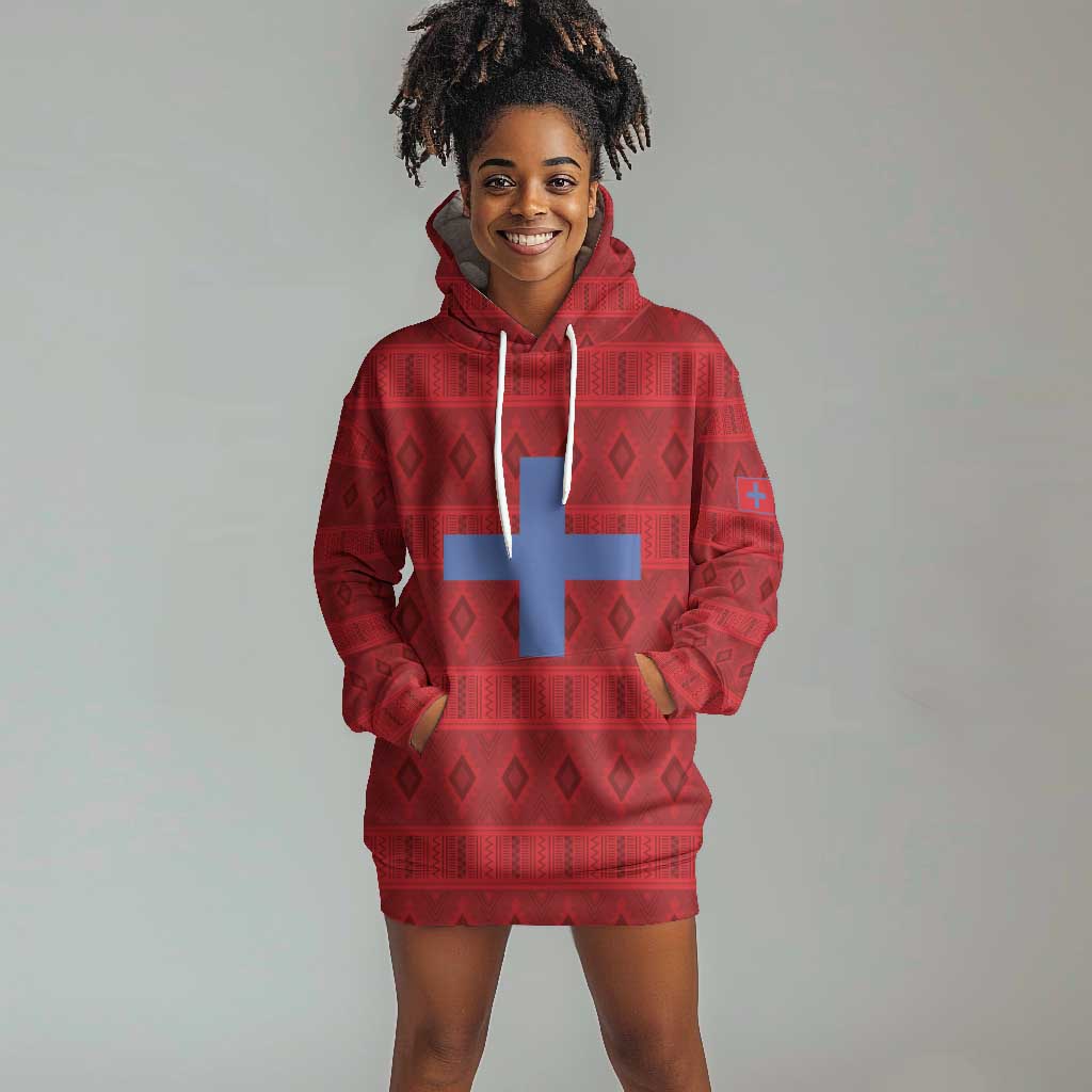 Kingdom of Ndongo Hoodie Dress Utuminu ua Ngola
