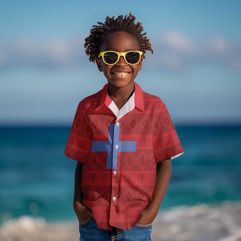Kingdom of Ndongo Kid Hawaiian Shirt Utuminu ua Ngola