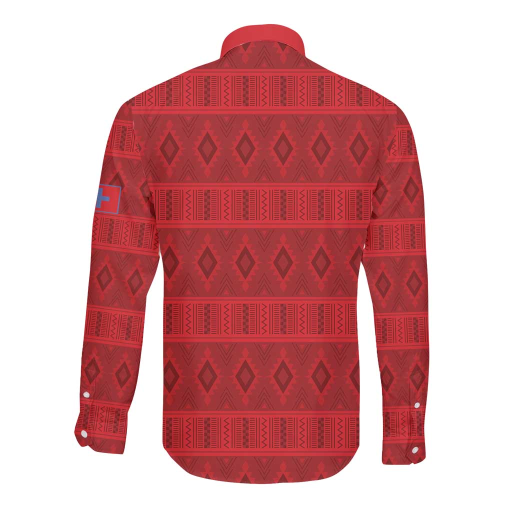 Kingdom of Ndongo Long Sleeve Button Shirt Utuminu ua Ngola
