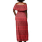 Kingdom of Ndongo Off Shoulder Maxi Dress Utuminu ua Ngola