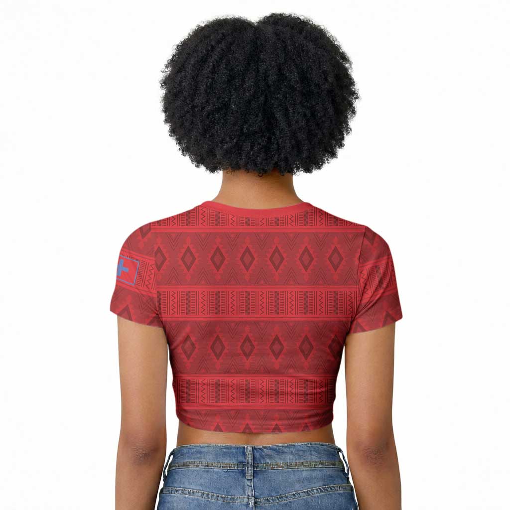 Kingdom of Ndongo Raglan Cropped T shirt Utuminu ua Ngola