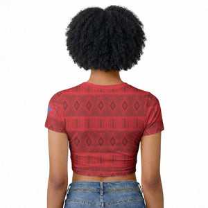 Kingdom of Ndongo Raglan Cropped T shirt Utuminu ua Ngola