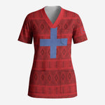 Kingdom of Ndongo Scrub Top Utuminu ua Ngola