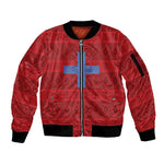 Kingdom of Ndongo Sleeve Zip Bomber Jacket Utuminu ua Ngola