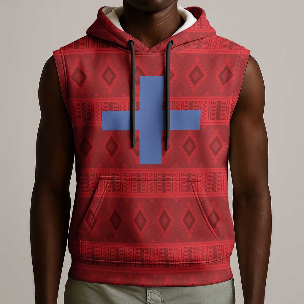 Kingdom of Ndongo Sleeveless Hoodie Utuminu ua Ngola