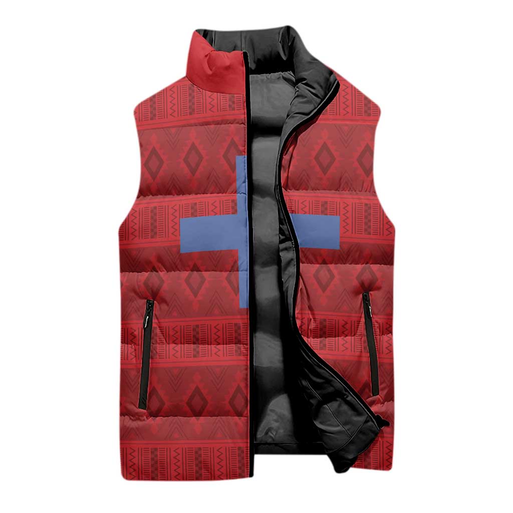 Kingdom of Ndongo Sleeveless Puffer Jacket Utuminu ua Ngola